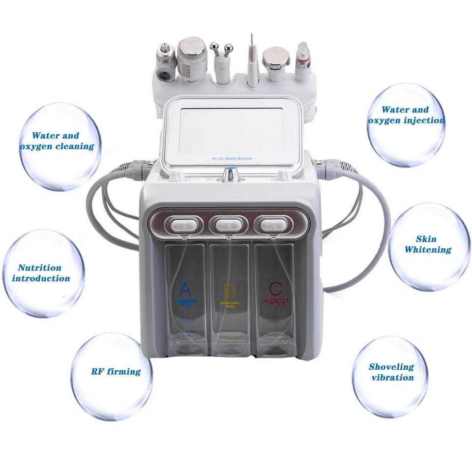 Máquina hidrofacial de dermoabrasión de limpieza profunda 6 en 1 con agua Foto 3 de 4