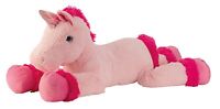 Cuddly Huge Stuffed Unicorn Xxl 110 Cm Long In Pink/pink For Love Cuddly Huge Stuffed Unicorn Xxl 110 Cm Long In Pink/pink For Love