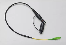 Optical Hardened Male Connector to SC/APC Test Jumper Singlemode 2 feet
