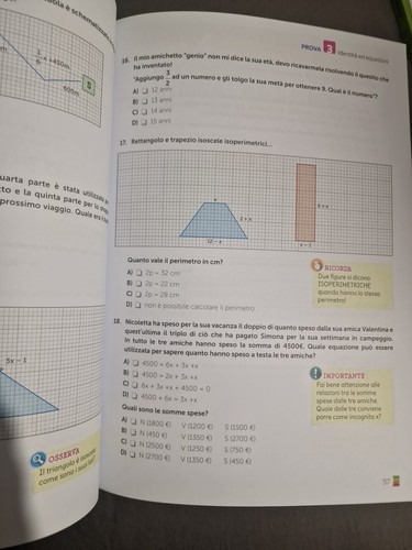 La prova INVALSI di matematica. Per la 3ª classe della Scuola media S16/1 - Foto 2 di 4