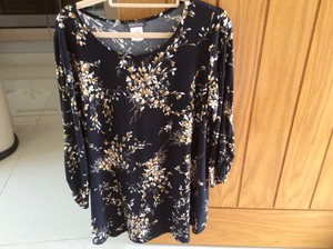 black and gold tunic top