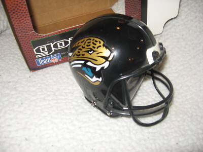 JACKSONVILLE JAGUARS NFL Mini Helmet ERTL DIE CAST BANK with KEY Goal Line #2215