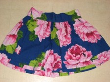Abercrombie Fitch Womens Floral Mini Skirt Blue/Navy/Red Cotton XS/S/M-NWT 50