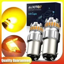AUXITO 1157 Yellow Amber LED Turn Signal Light Bulb Lamp ERROR FREE 2F23 2X