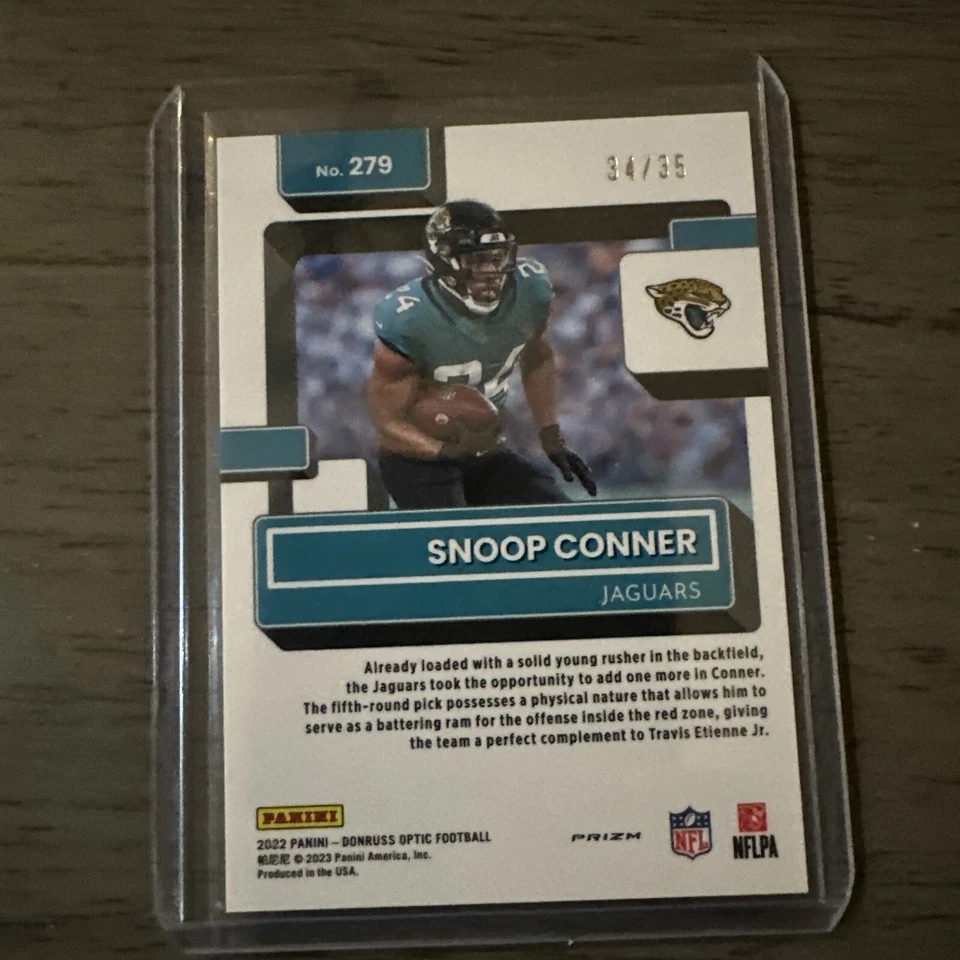 2023 Donruss Optic Snoop Conner Lime Green /35 & Select Red/Blue retail diecut - Image 3 of 4