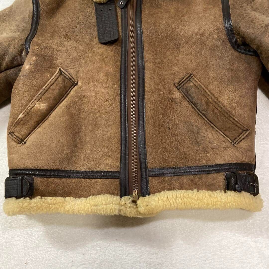 Vintage Avirex B-3 Sheepskin Leather Bomber Jacket Shearling Vintage Avirex B-3 Sheepskin Leather Bomber Jacket Shearling