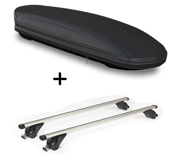 Dachbox MAA460L Matt+DachträGer KING1 FüR FüR Citroen C4 Aircross 5TüR Ab 12-image