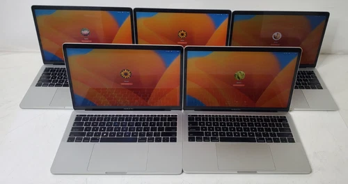 Lot of 5 MacBook Pro 2.3GHz Intel Core i5-7360U 8GB RAM 512GB SSD macOS Ventura