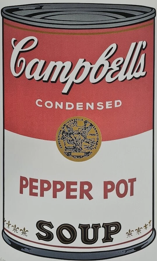 ANDY WARHOL * Campbells Pepper Pot Soup * signed lithograph * limited # xx/125 - Bild 2 von 4