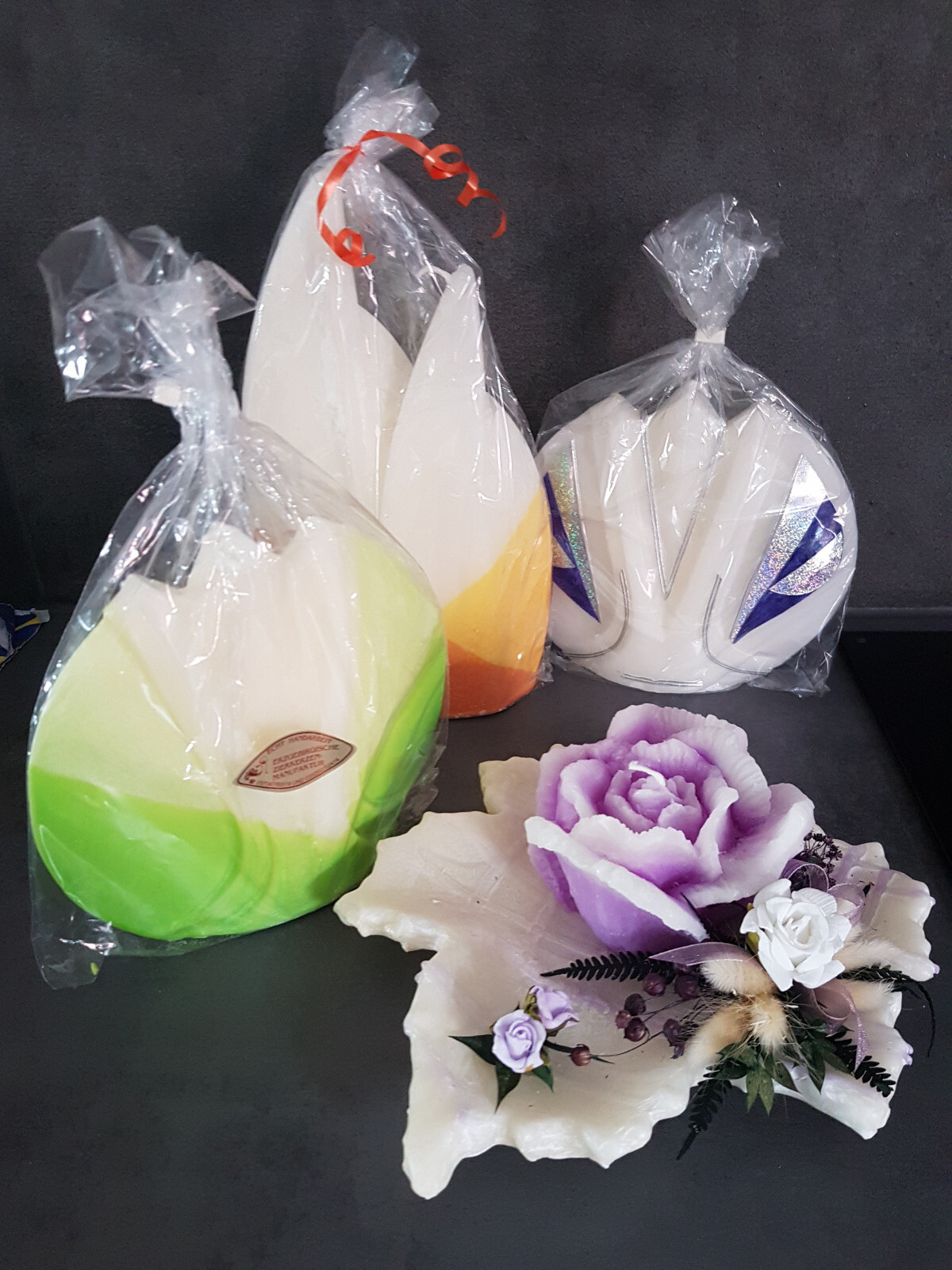 Kerzen Kerze handgefertigt verschiedene Formen und Farbe Erzegbirge Zierkerze