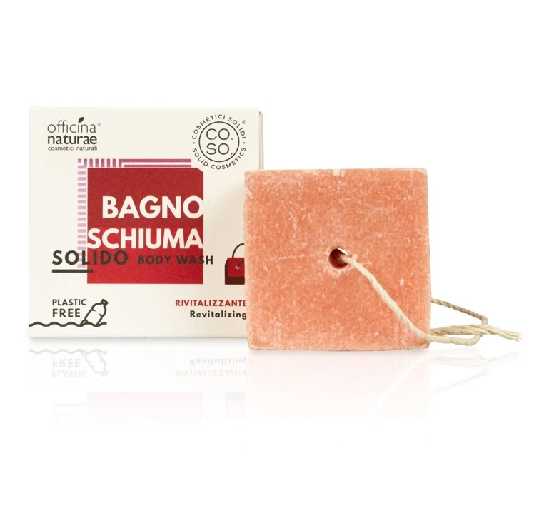 BAGNOSCHIUMA SOLIDO RIVITALIZZANTE Body wash 64g Plastic free VEGANO