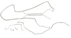 Brake Line Kit In Stainless Fits 1968-72 USA MADE(see bullet points for fitment)
