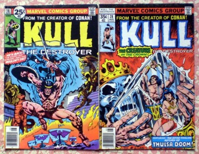 Marvel KULL, THE DESTROYER Nr. 16 und 28 von 1976/78  (0-1)