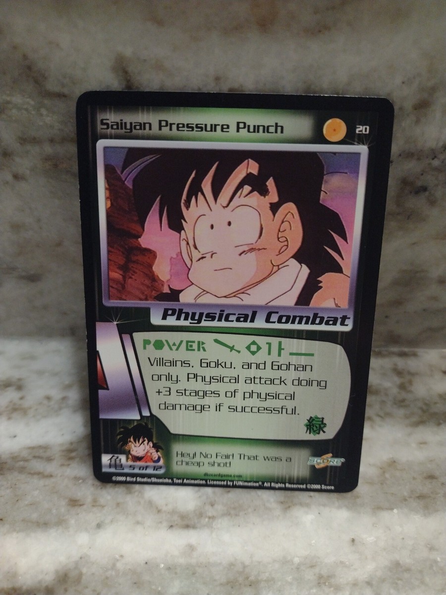 2000 Score Dragon Ball Z DBZ CCG Saiyan Saga Saiyan Pressure Punch