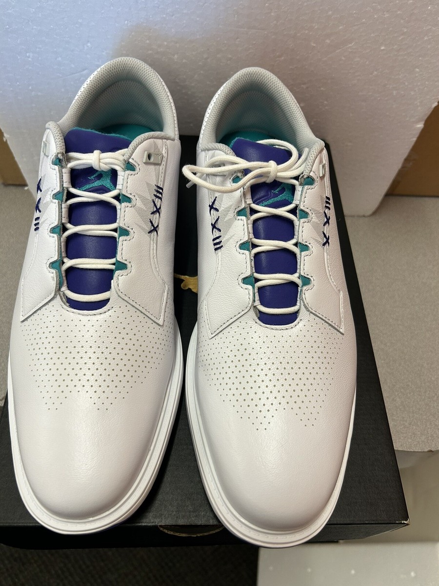 Men's Jordan ADG 5 Golf White/grape Spikeless Golf Shoes Men's Jordan ADG 5 Golf White/grape Spikeless Golf Shoes