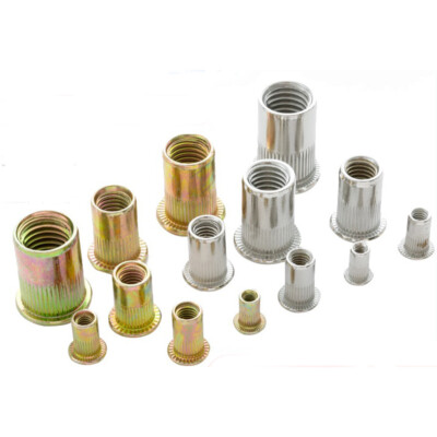 M3-M12 Flat Head Metric Threaded Blind Rivet Nut Insert Rivnut Nutsert Screw