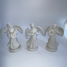 Porcelain Angel Candle Holders, Candles, SET OF 3, In Original Box