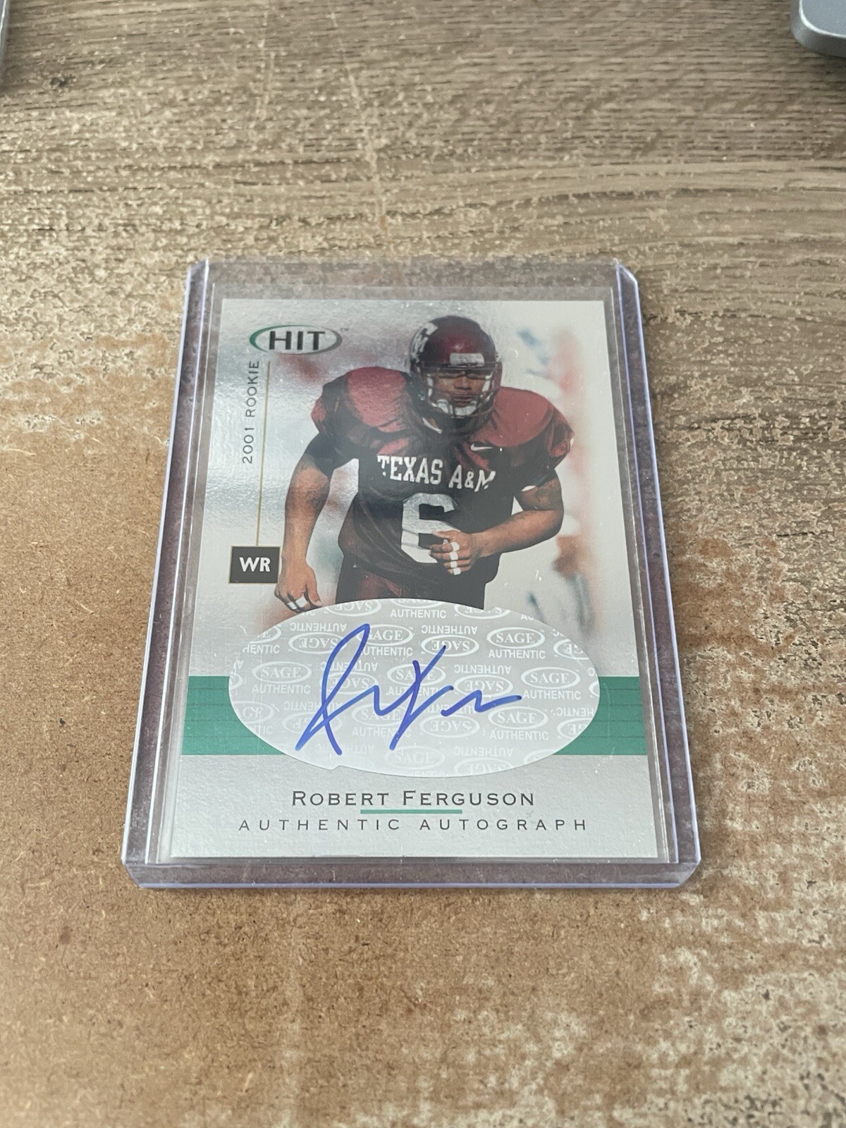 Robert Ferguson SA-GE Hit Autographs #A9 Foilboard
