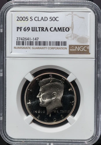2005 S Clad 50C Kennedy (Proof) Half Dollar NGC PF69UC *3346 Free S/H