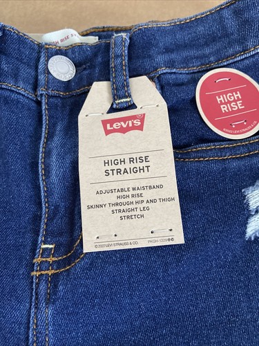 Levi's Girl's High Rise Straight Jeans Size 8 Reg *NEW* - Picture 3 of 10
