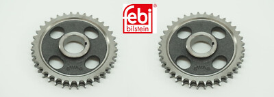 2 Timing Chain Sprocket on Camshaft Double Row (L & R) for Mercedes Benz - FEBI