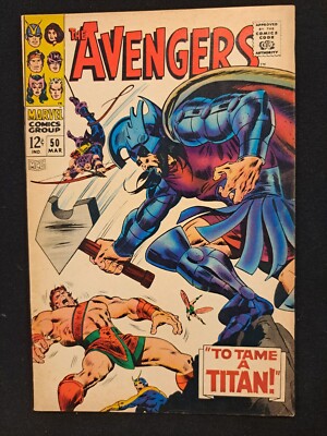 Avengers 50 Marvel Comics 1968 Hercules Typhon Zeus Appearance 