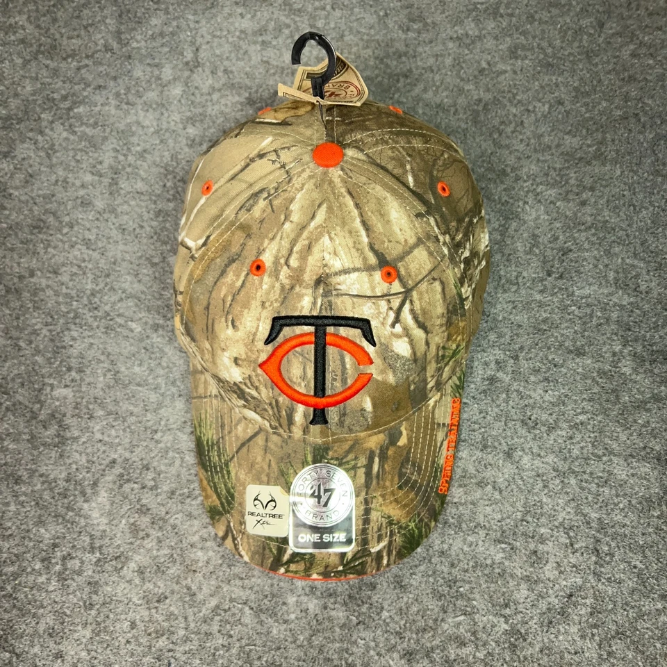 Minnesota Twins Hombres Sombrero Ajustable Camuflaje RealTree Primavera Entrenamiento Gorra Béisbol Foto 4 de 4
