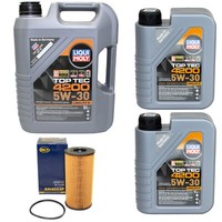 MotoröL Set Top Tec 4200 5W-30 Liqui Moly 7 Liter + ÖLfilter FüR Renault Laguna