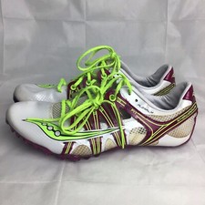 Saucony Womens Showdown Spiked Running Shoes Cleats Size 8 IsoFit FlexFilm