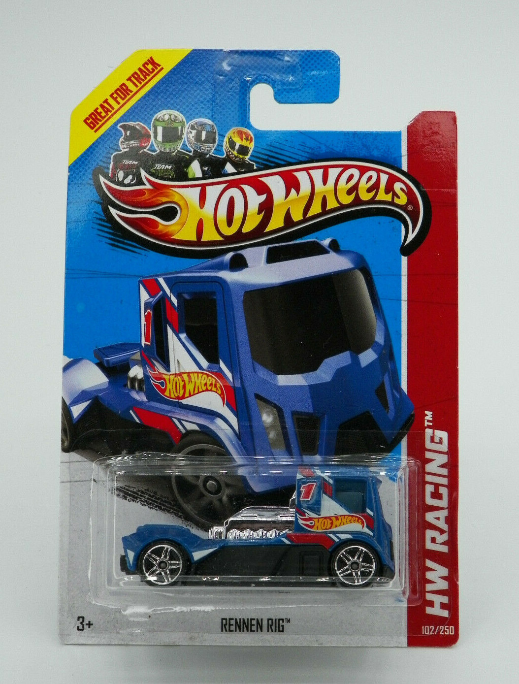Hot Wheels HW Racing Rennen Rig Blue 2013 New