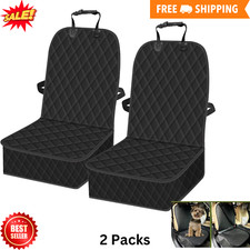 2 Packs Car Front Seat Cover for Dogs Waterproof Pet Car Seat Protector Nonslip