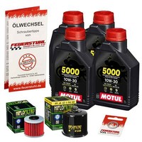 Honda NC 750 X Mit DCT (RH09) 21-23, Motul 10W30 ÖL + Hiflo Racing ÖLfilter Set