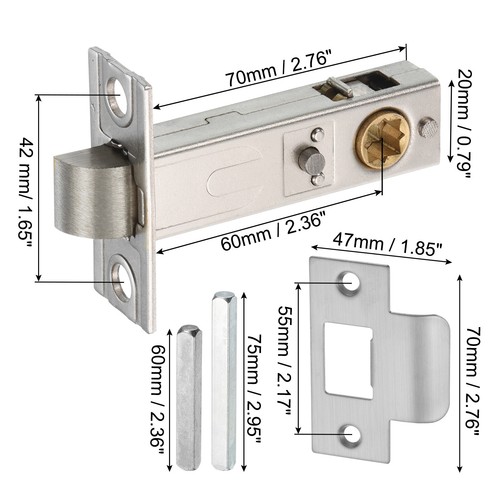 Stainless Steel 304 Round Recessed Door Lock Hidden Cup Pulls Knob Silver - Picture 3 of 9