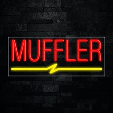 Muffler LED Neon Sign 30"L x 12"H #30092