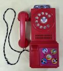 Rare Disney Hasbro 1960s Mickey Mouse Club Talking Telephone Red Vintage Record