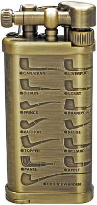 ITT CORONA Pfeifenfeuerzeug Old Boy 64-2415 / 60 x 30 x 12 mm / 60 g / 3,3 g Gas