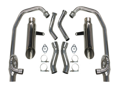 StreetPro 4-2 Full Performance Exhaust w/ Slash Cut Mufflers Yamaha Vmax VMX12