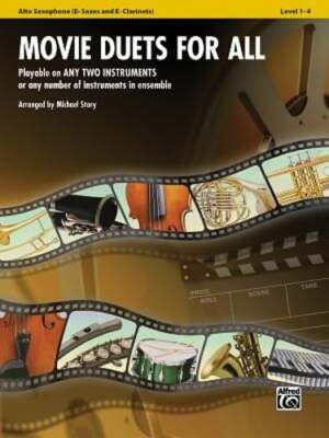 Movie Duets for All: Alto Saxophone Level 1-4: Eb Saxes and Eb Clarinets: Used