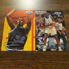2 Shaquille O'Neal MAGIC 1995 Classic #73 & #98 NBA Basketball Cards