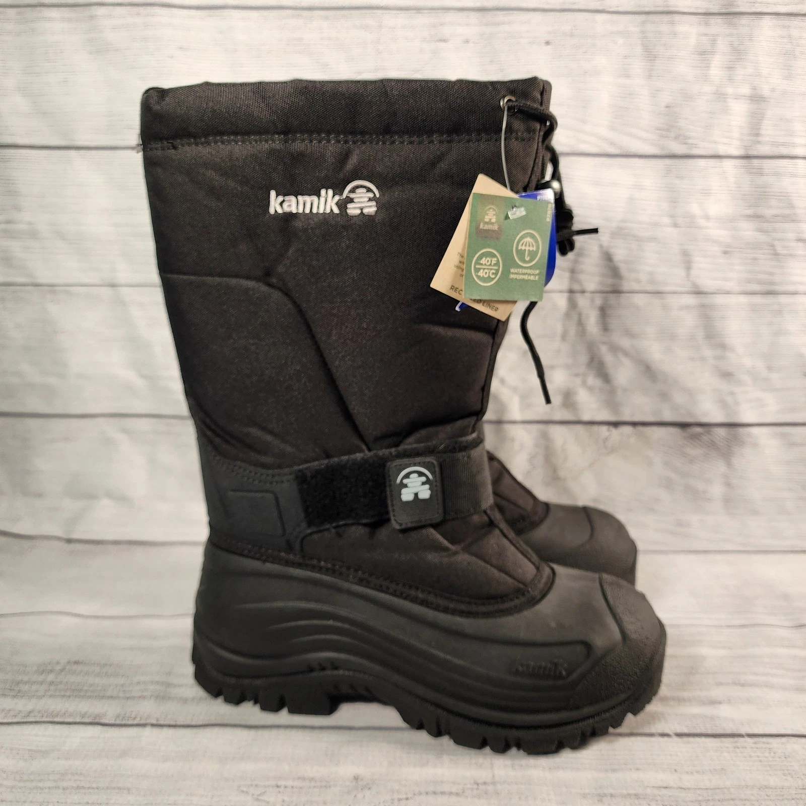 Kamik Greenbay 4 Men's Size 8 Black Waterproof Winter Snow Boots QHR20709-BLK
Opens in a new window