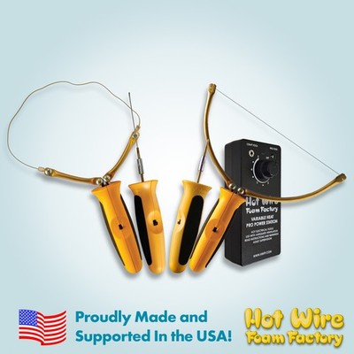 Hot Wire Foam Factory Pro Foam Cutting Kit Styrofoam, EPS & XPS Cutter