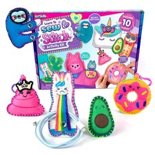 Sewing Kit for Kids 8-12 Beginner Sewing Kit with 10 DIY Projects, Sew  Stit...