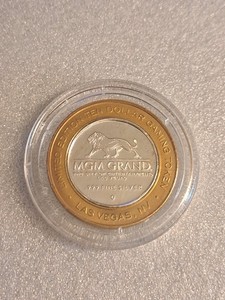 MGM Grand Casino / Studio 54 Vegas .6oz .999 Fine $10 Silver Strike Gaming Coin
