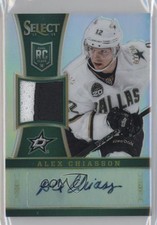 2013 Panini Select Rookie Jersey Silver Prizm Prime /25 Alex Chiasson Auto t3w