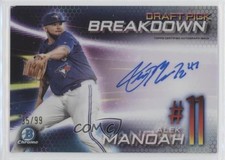 2019 Bowman Draft Chrome Scouts Pick Breakdown 35/99 Alek Manoah Auto uk2