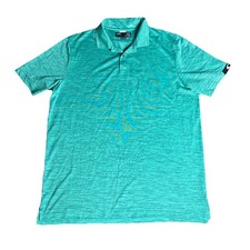 Oakley Hydrolix Polo Shirt Men  s XL Green Regular Fit Athletic Golf Performance