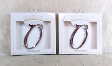 Two Initial "O" Metal Christmas Holiday Ornaments Wondershop Brand - SEE DETAILS