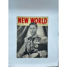 Vintage New World Illustrated Magazine November 1940 King George VI WWII Era