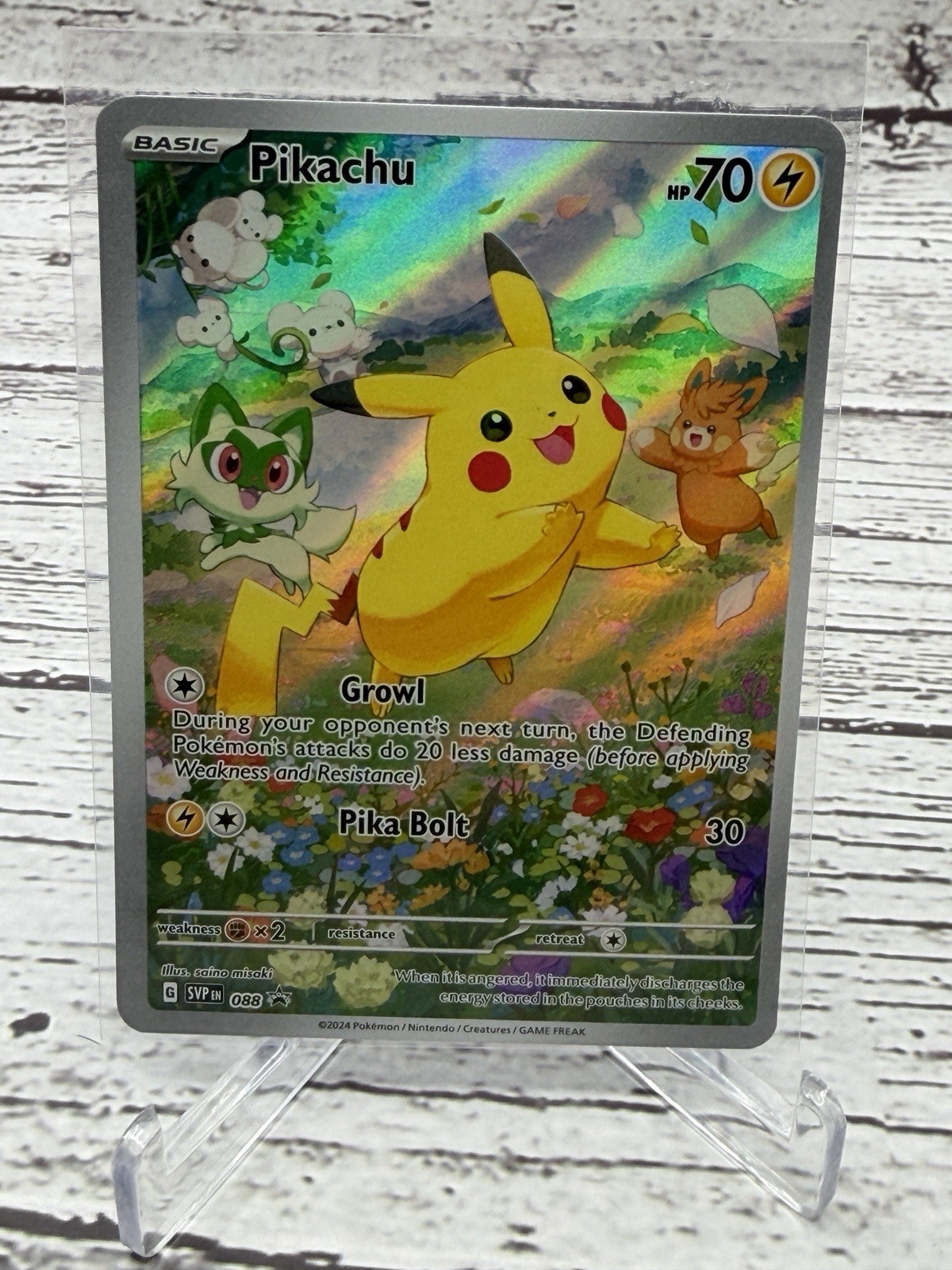 Pikachu 088 Holo Promo Scarlet & Violet Promo Pokemon NM