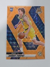 2024-25 Panini Mosaic Johnny Furphy RC Orange Fluorescent /25 Rookie Card